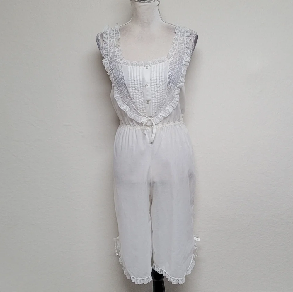 Vintage Henson Kickernick White Lace Edwardian Style Bloomers Knickers Bloomers - Picture 2 of 14